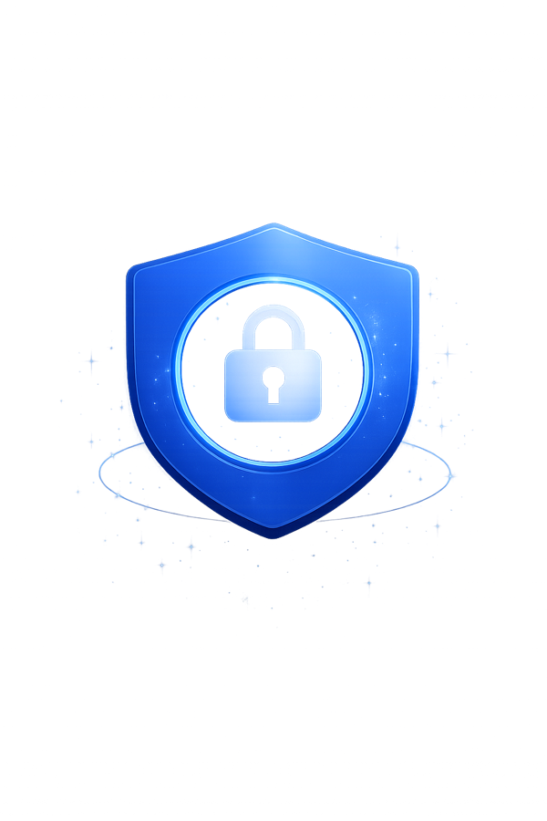 OwnKeep blue shield and lock icon
