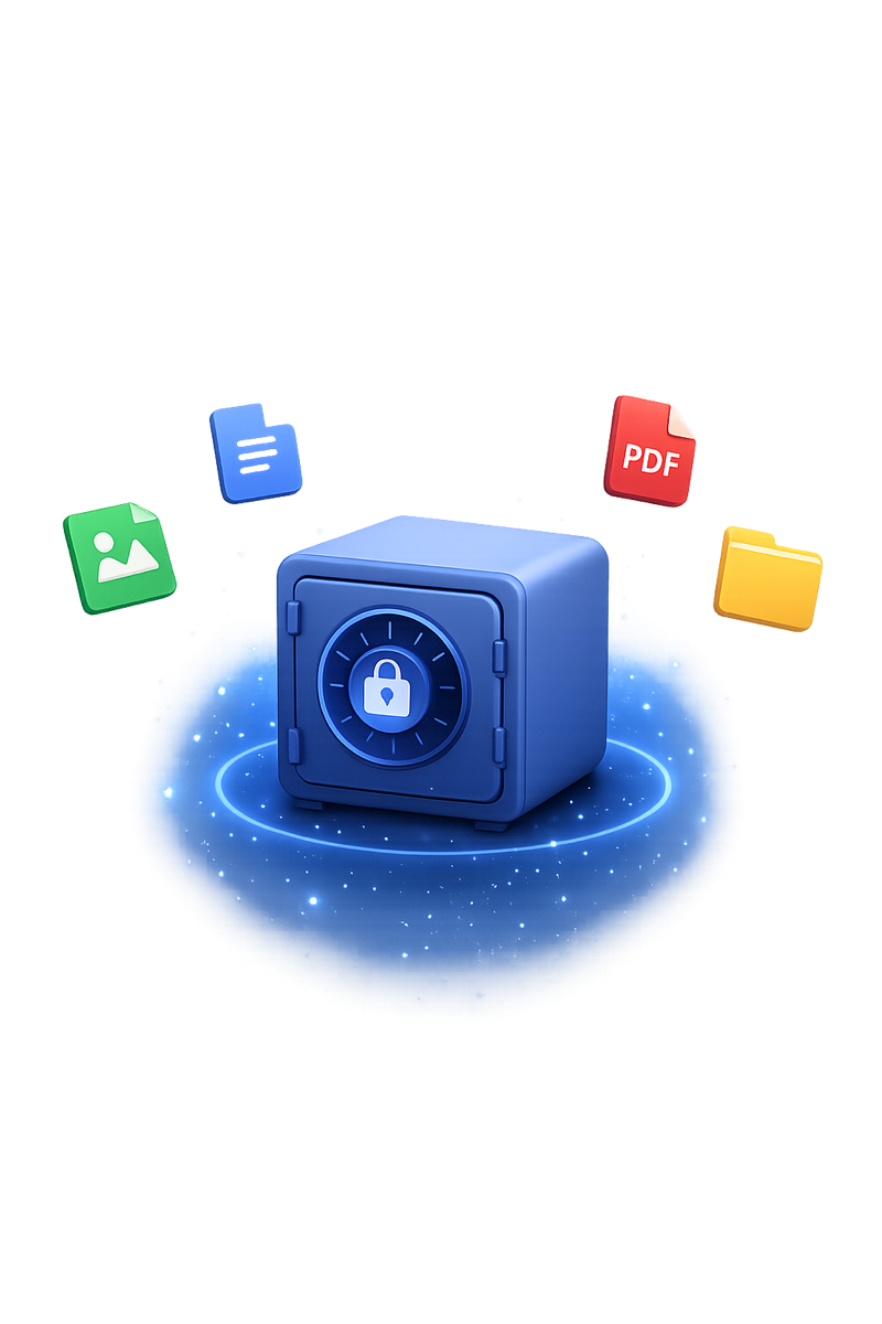 OwnKeep encrypted vault illustration